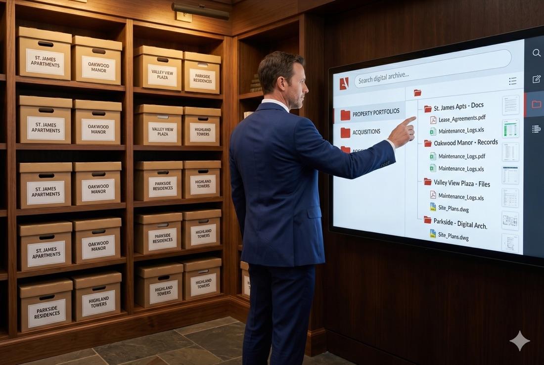 Aide au choix et pilotage du projet de déploiement d'un système d'archivage électronique pour la documentation de toute la chaîne de valeur de l'immobilier