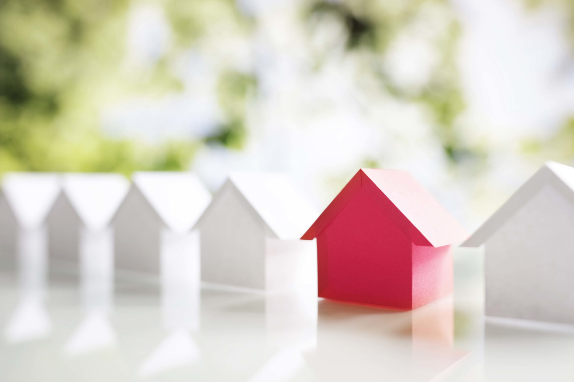 Choosing the right real estate property, house or new home in a housing development or community