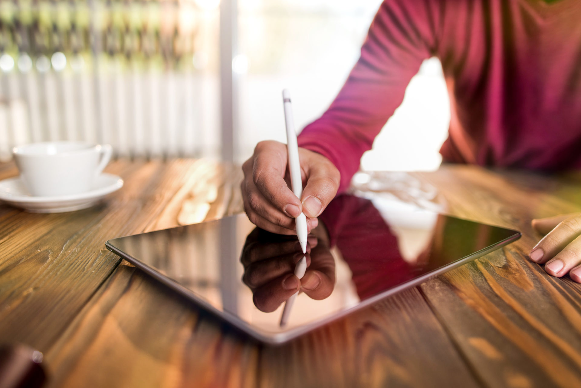 Signing Digital Document On Electronic Pad